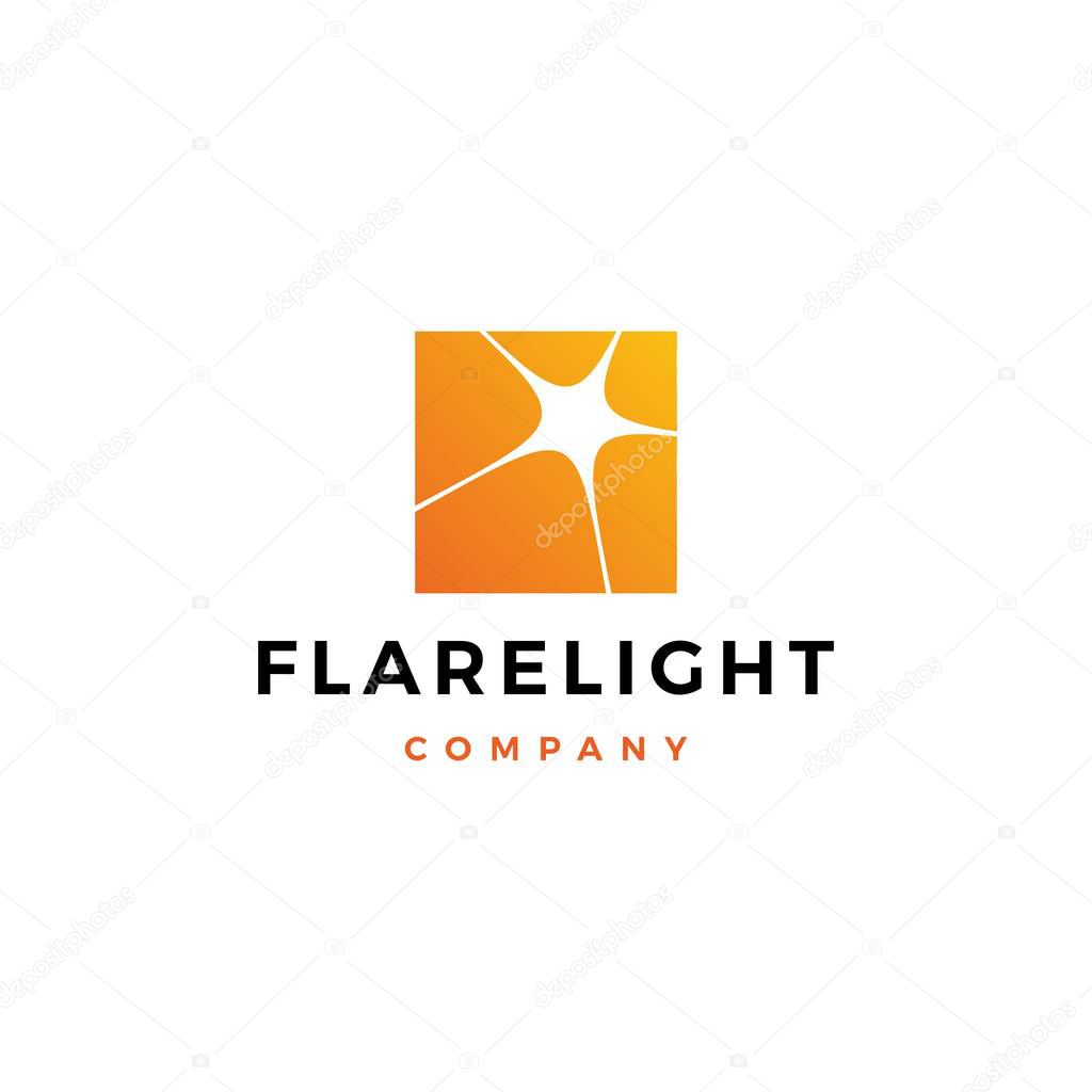 Flare light logo vector icon illustration download