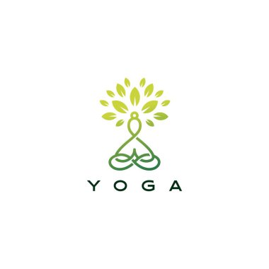 Yoga leaf tree logo vector icon illustration vector Yoga leaf tree logo vector icon illustration vector