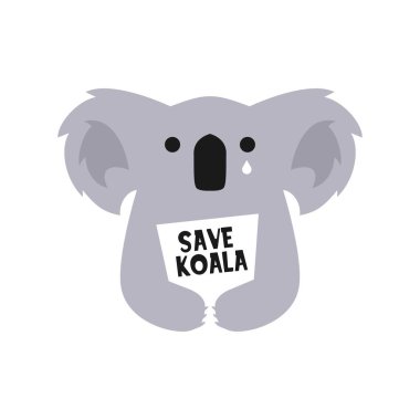 Koala logo vektör resimlemesini kaydet