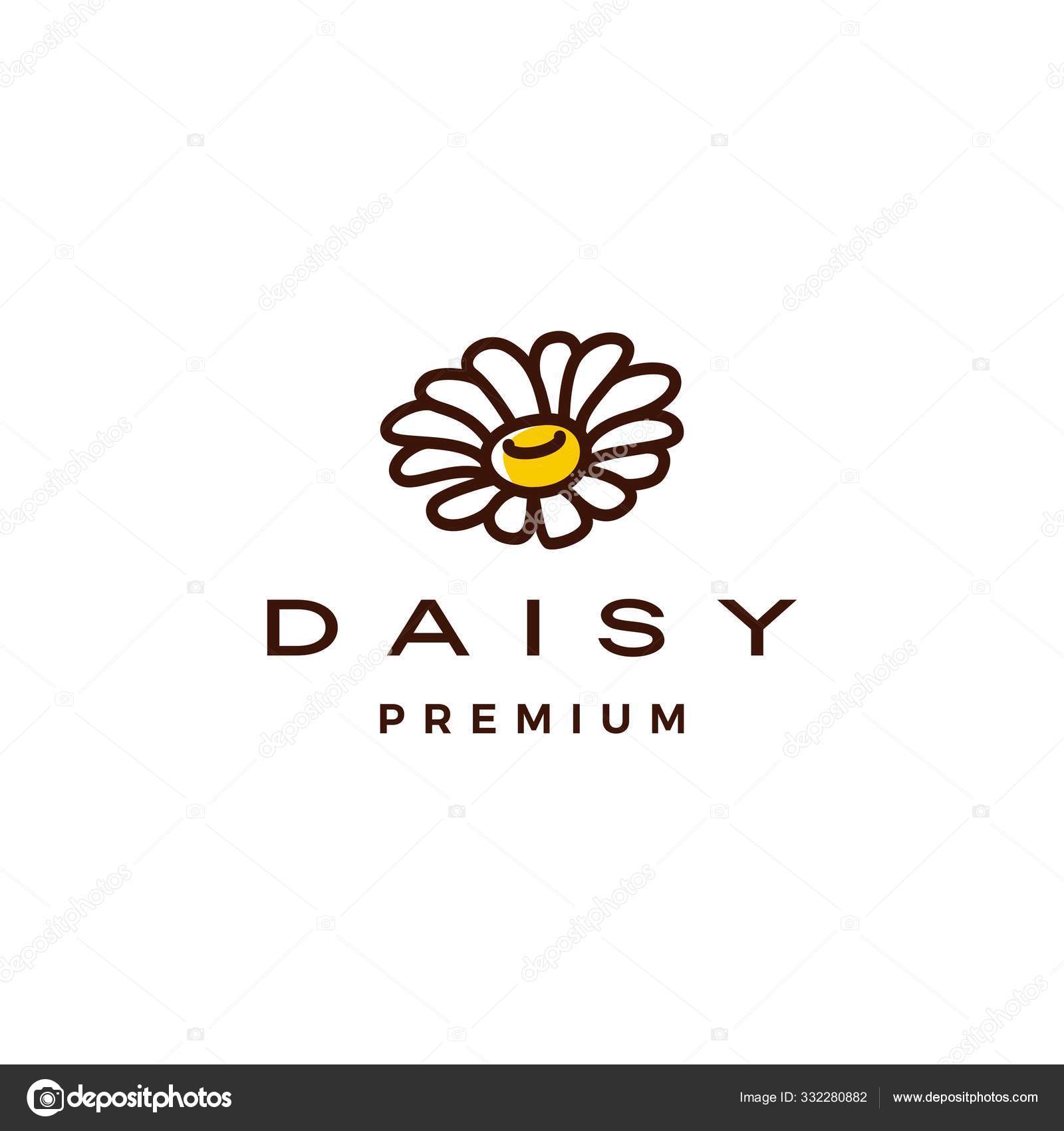 Daisy flower logo vector icon illustration Stock Vector by ©gagavastard  332280882