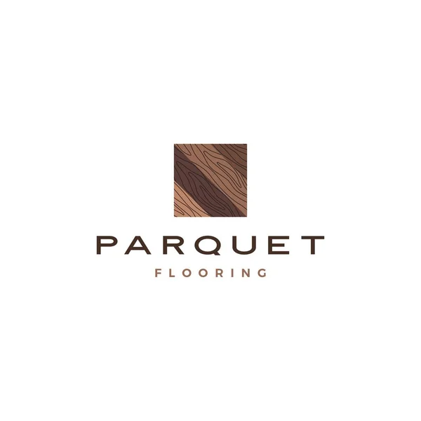 Houten parketvloer vinyl hardhout granieten tegel logo vector pictogram illustratie — Stockvector
