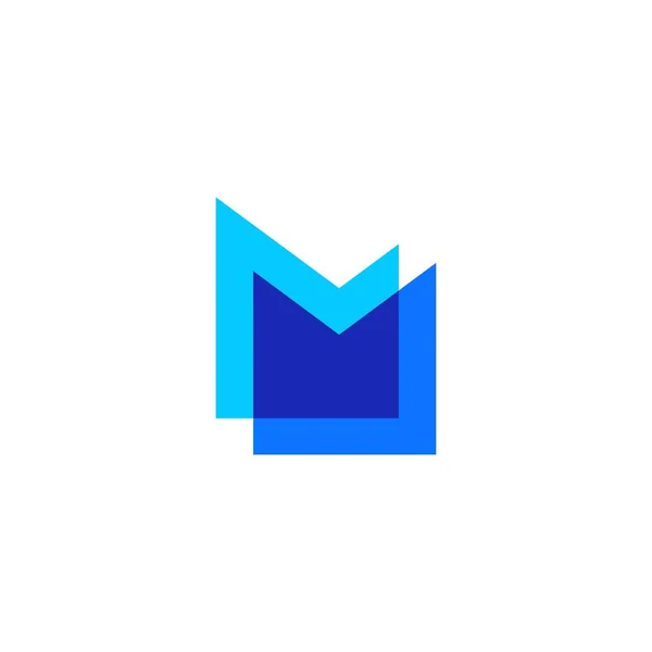 Lettermark Monograma Logo Vector — Vector de stock