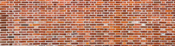 Gealtert Red Brick Wall Textur Hintergrund Alter Stein Panoramischen Hintergrund — Stockfoto
