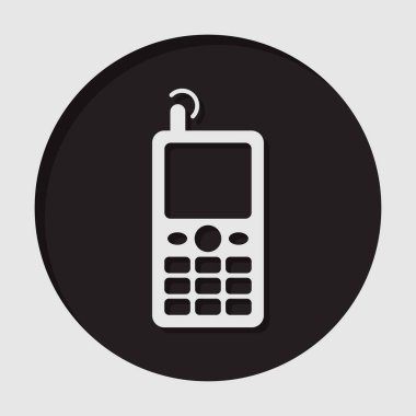 Bilgi simgesi - anten ile eski cep telefonu