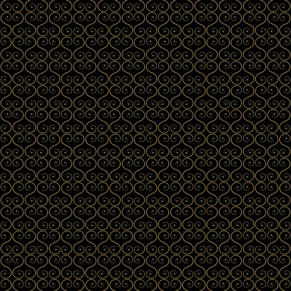 Seamless illustration - gold oriental lattice — Stock Vector