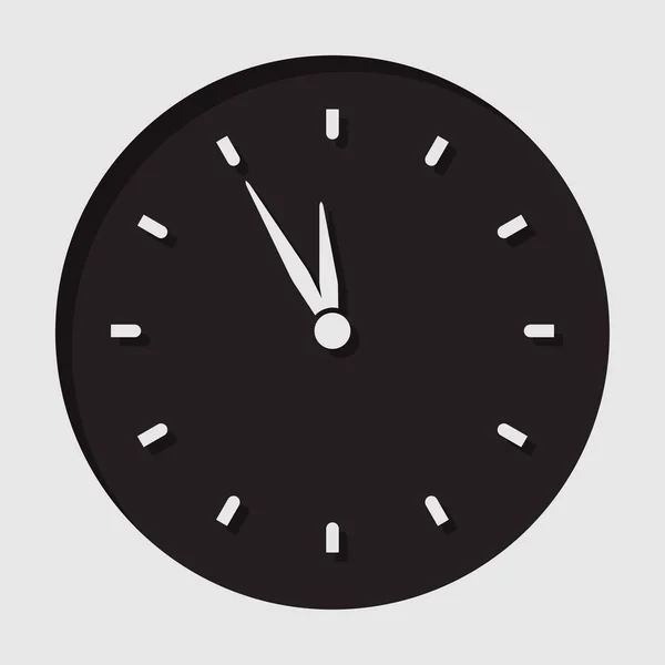 Icono de información - reloj de última hora — Vector de stock