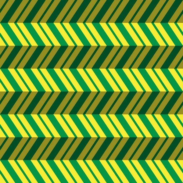 Padrão sem costura, verde, amarelo zig zag fundo —  Vetores de Stock