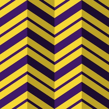 Dikişsiz desen, mor sarı zig zag arka plan