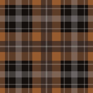 sorunsuz kahverengi, siyah tartan - beyaz çizgili