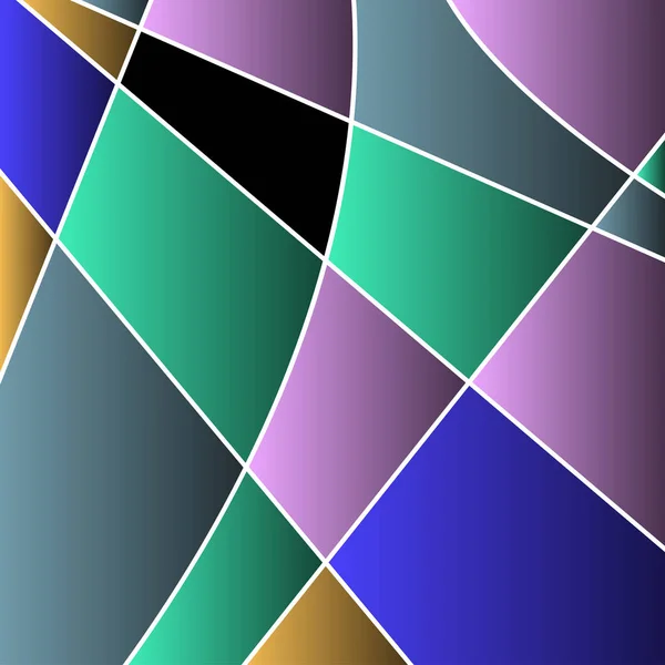 Абстрактное, цветное витражное стекло, мозаика — стоковый вектор