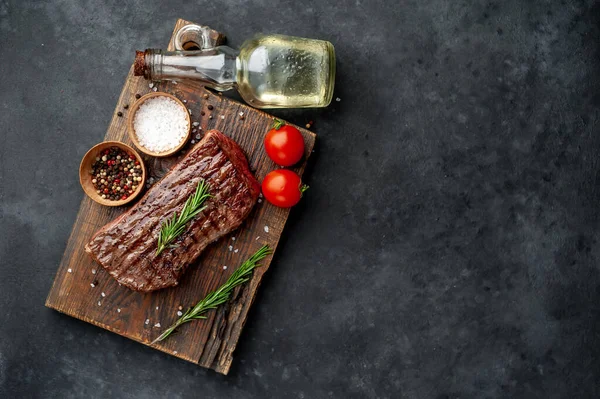 Grilled Beef Steak Stone Background — Stock Photo, Image