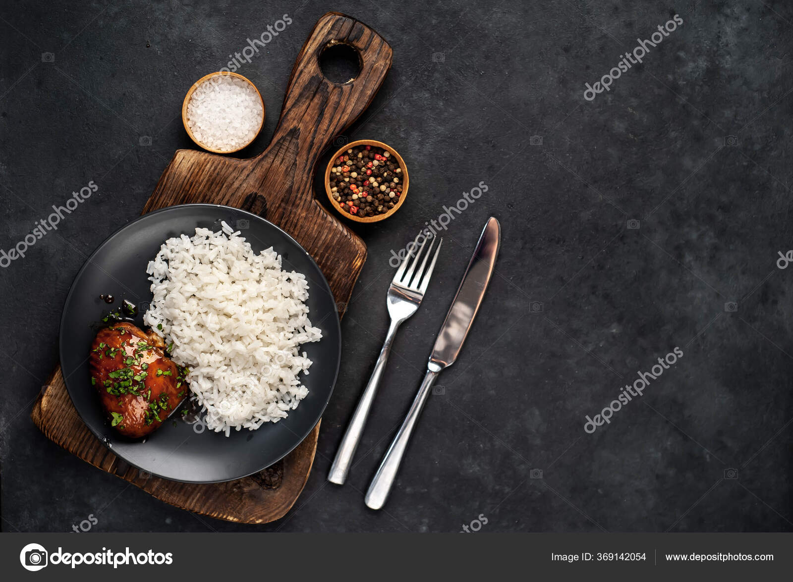 Grilled Crispy Peking Duck Breast White Rice — Stock Photo