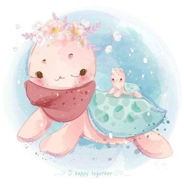 Elle çizilmiş geçit töreni hattı sevimli hayvanlara karalama yapıyor. Vektör illüstrati