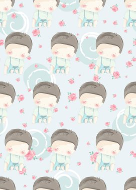 Watercolor in celebration day With children in illustration and 