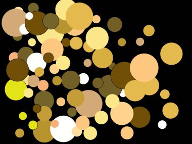 Lüks şenlikli soyut daireler. 