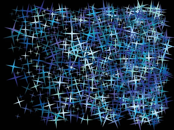 Étoiles bleues abstraites pour les vacances . — Image vectorielle