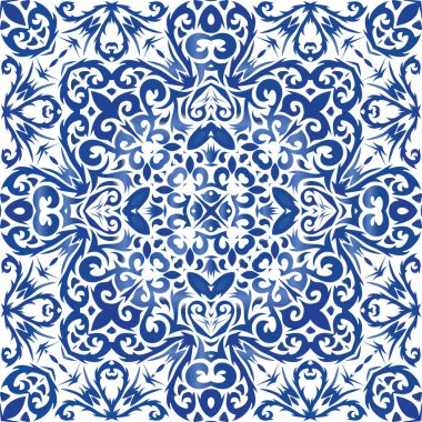 Portekizce süslemeli azulejo seramik.