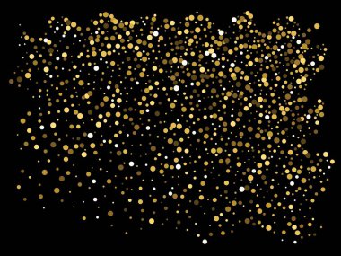 Tatil için soyut altın daireler.