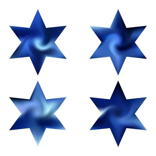Set of hexagram modern backgrounds. — Stock Vector