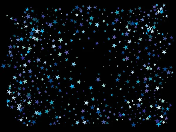 Beautiful shiny falling stars. — Stock Vector