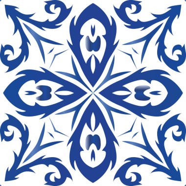 Portekizce azulejo 'da etnik seramik fayans.