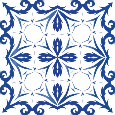 Antika Portekiz azulejo seramik.