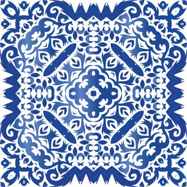 Antika azulejo döşeme yaması.
