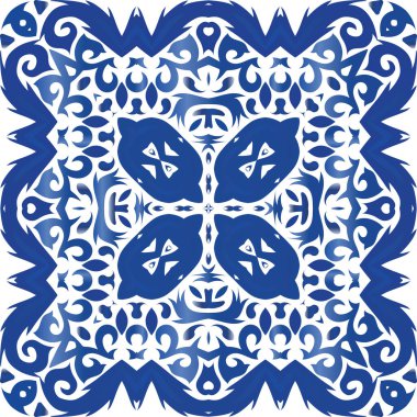 Antika Portekiz azulejo seramik.