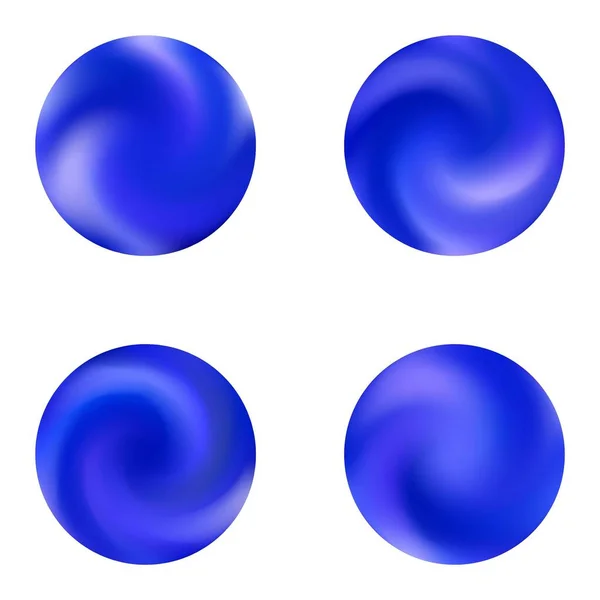 Kokoelma pyöreä kaltevuus taustat . — vektorikuva
