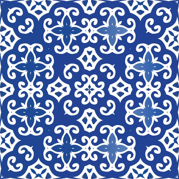 Azulejos azulejo de cerámica de color decorativo . — Vector de stock