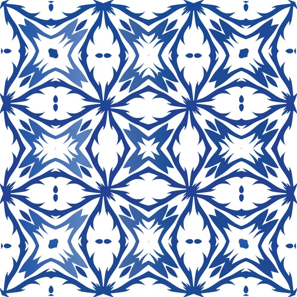 Cerámica azulejo portuguesa antigua . — Vector de stock