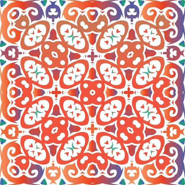 Baldosas de talavera vintage mexicanas . — Vector de stock