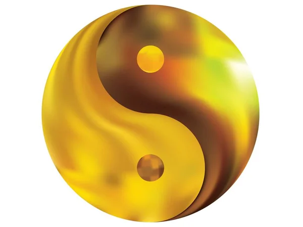 Yin yang şeklinde bulanık arkaplan.