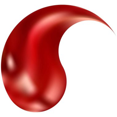 Yin veya yang şeklinde renkli bir arkaplan.