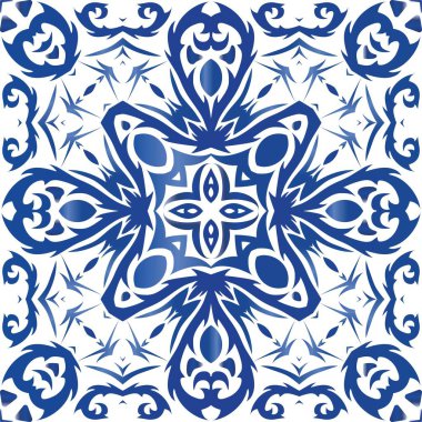 Antika azulejo döşeme yaması.