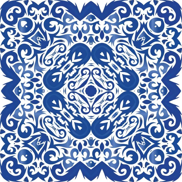 Portugais ornemental azulejo céramique . — Image vectorielle