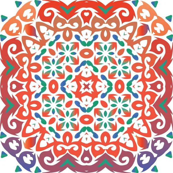 Ornamental talavera mexico tiles decor. — Stock Vector