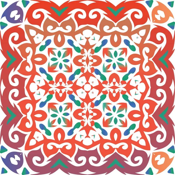 Azulejos antiguos talavera patchwork . — Vector de stock