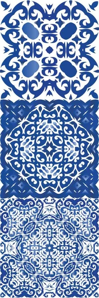 Portugál díszítő azulejo kerámia. — Stock Vector