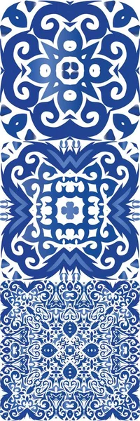 Piastrelle di ceramica azulejo portoghese . — Vettoriale Stock