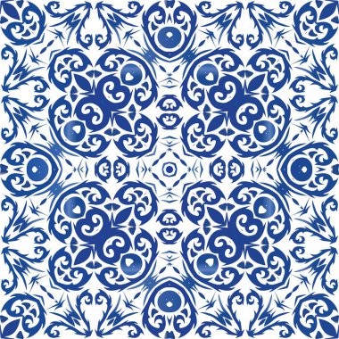 Portekizce süslemeli azulejo seramik.