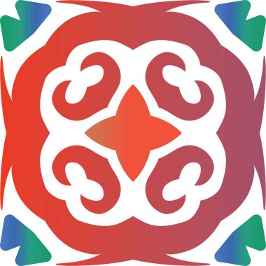 Süslü Talavera Meksika fayansları dekorasyonu.