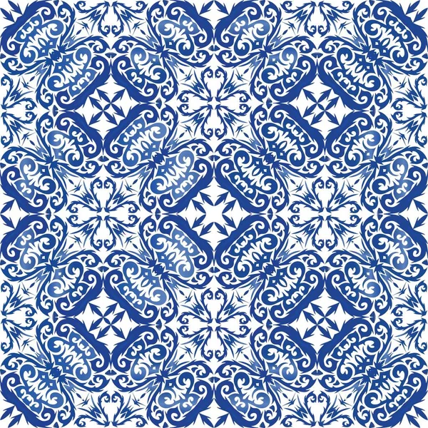 Azulejo antiguo azulejos patchwork . — Archivo Imágenes Vectoriales