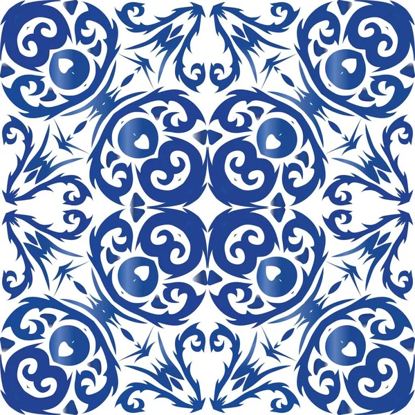 Azulejo decorativo azulejo portugal azulejos decoración . — Vector de stock