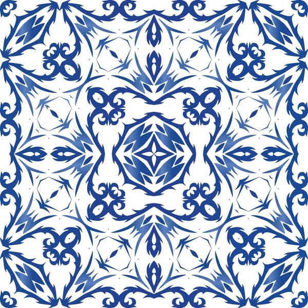 Keramiska plattor azulejo portugal. — Stock vektor