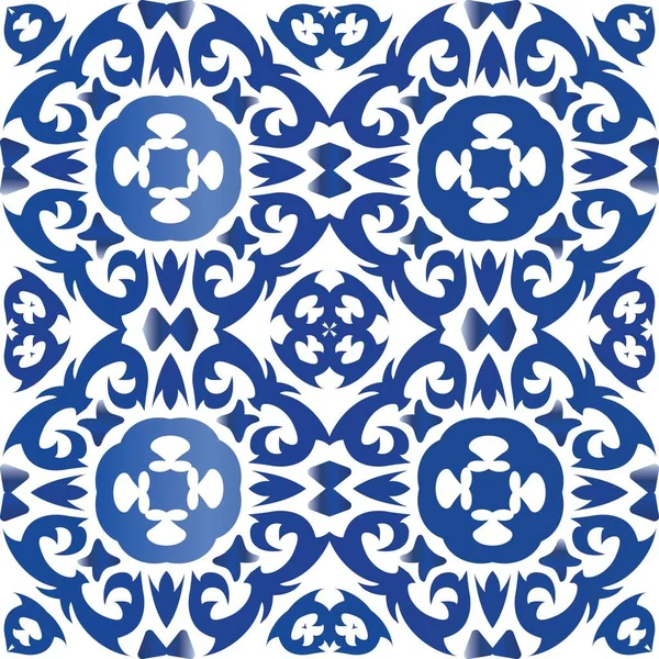 Cerâmica azulejana ornamental portuguesa . — Vetor de Stock