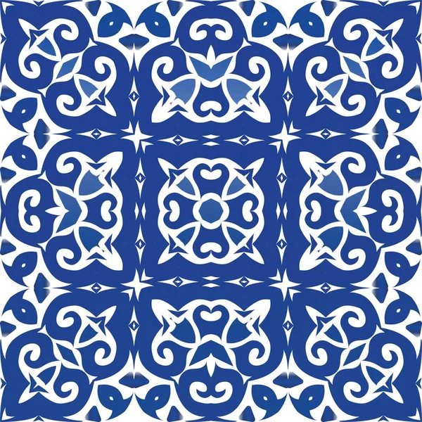 Koriste azulejo portugali laatat sisustus . — vektorikuva