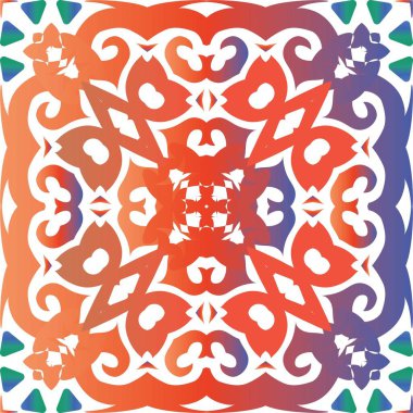 Meksika Talavera 'da etnik seramik fayans.