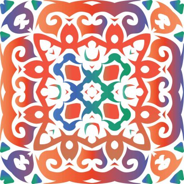 Meksika Talavera 'da etnik seramik fayans.