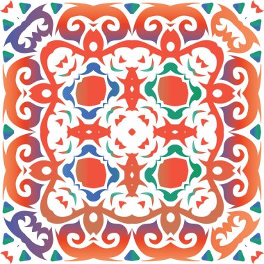 Meksika Talavera 'da etnik seramik fayans.